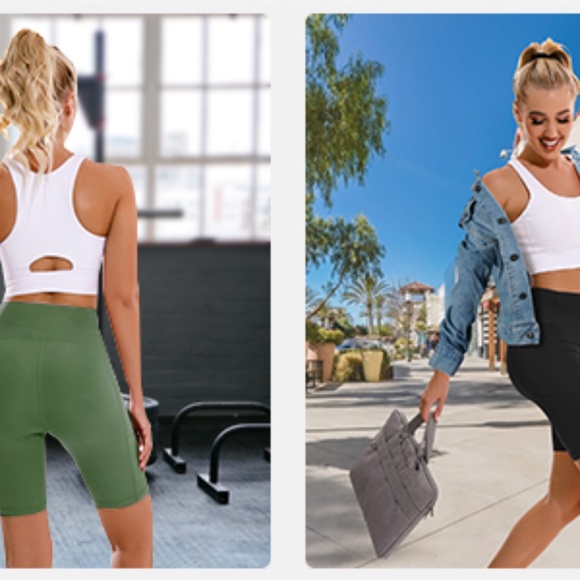 APEXUP 1-Pack Workout Shorts, Women's High Waist, Spandex Yoga Shorts - Picture 7 of 8